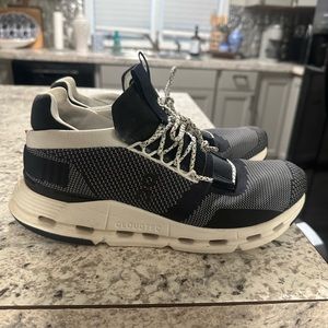 On cloudnova tennis shoes